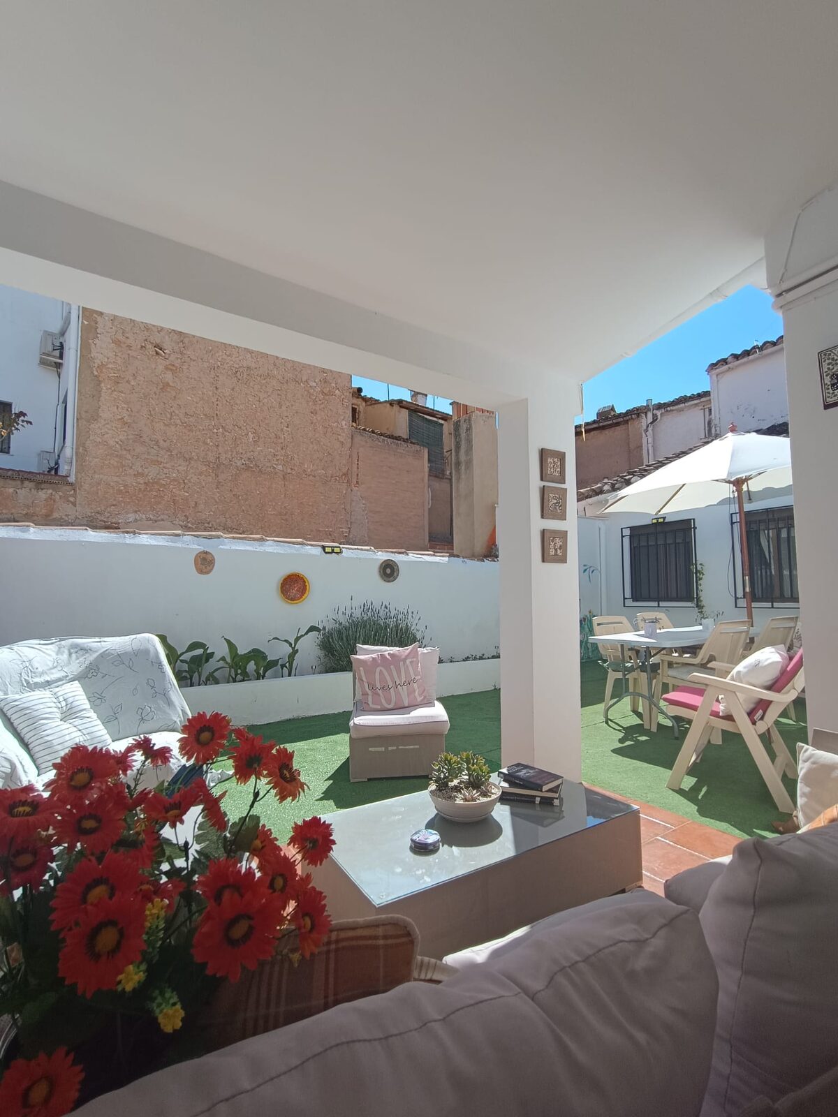 Zona chill-out de la terraza